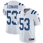 Nike Men & Women & Youth Colts 53 Darius Leonard White NFL Vapor Untouchable Limited Jersey,baseball caps,new era cap wholesale,wholesale hats